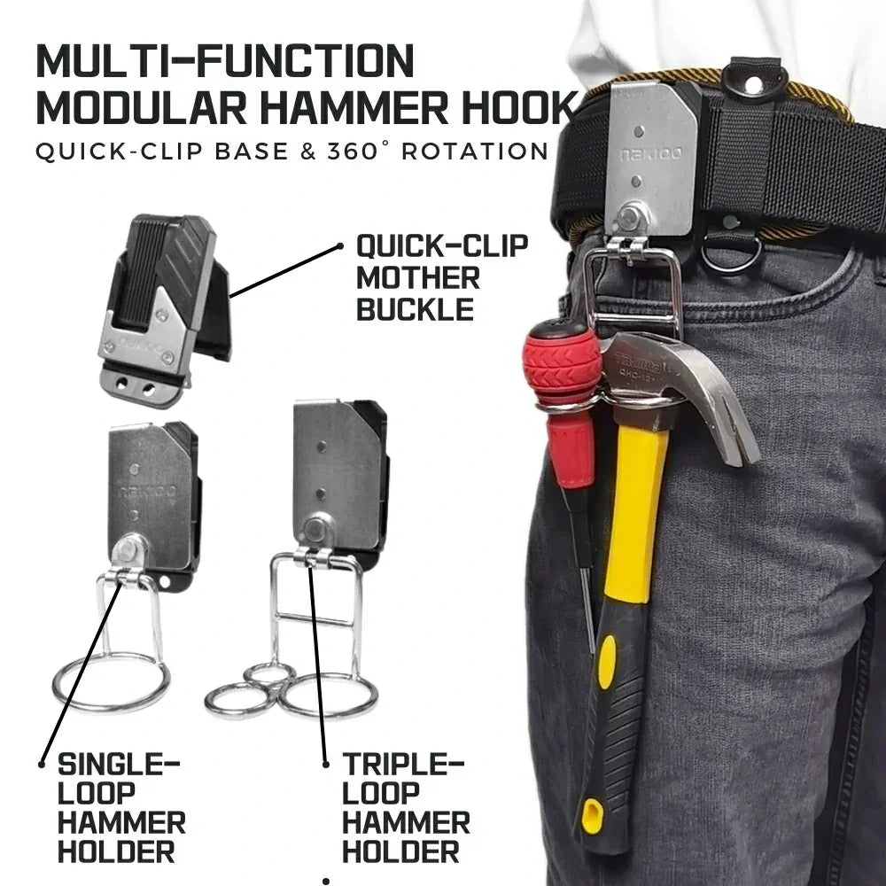Single/Triple-Loop Tool Hook | Modular Hook System for Tools - NAKOA GEAR