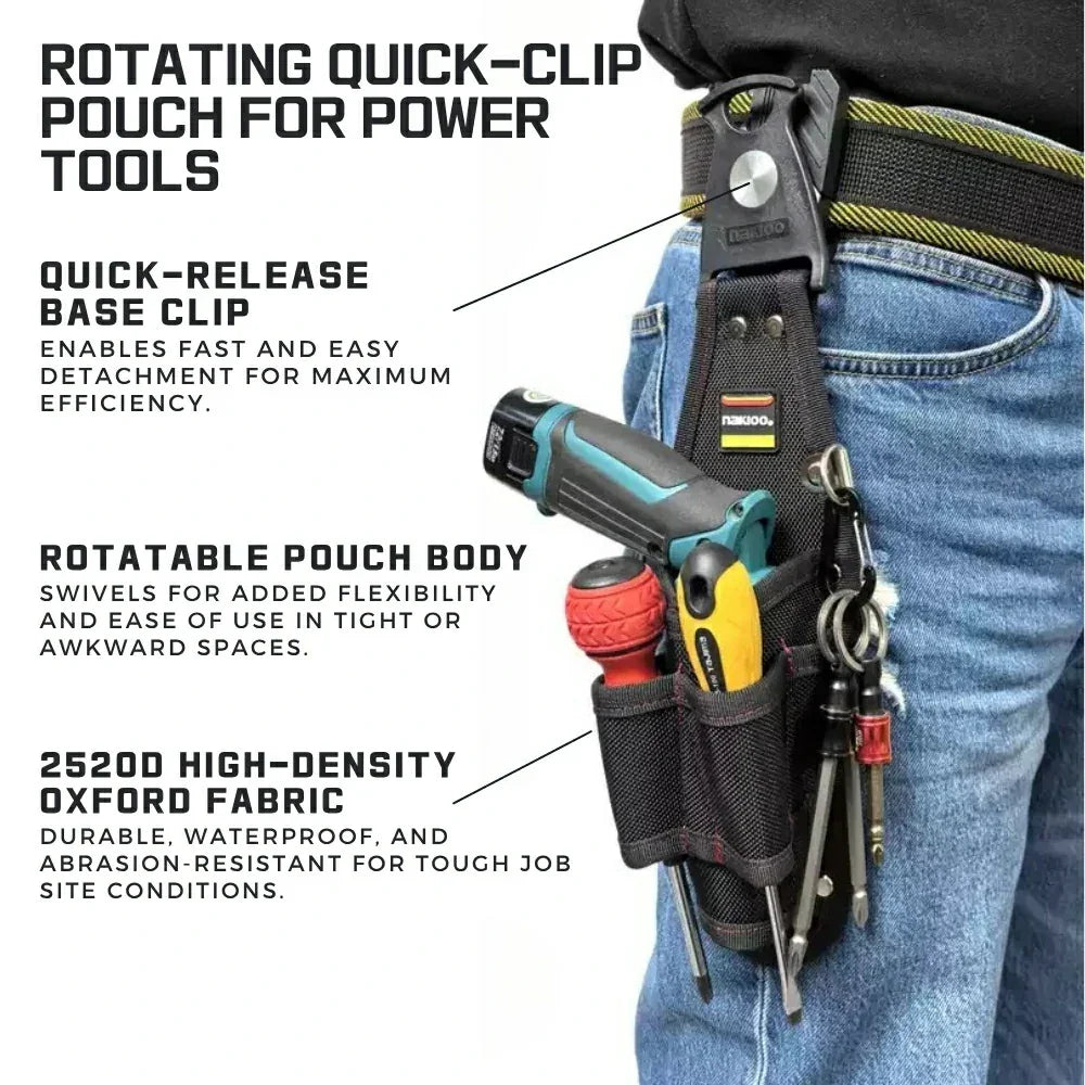 Quick-Clip Tool Pouch for Electric Screwdrivers - NAKOA GEAR