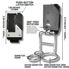 Single/Triple-Loop Tool Hook | Modular Hook System for Tools - NAKOA GEAR
