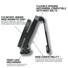 MagLock Quick-Tool Hook | Magnetic Quick-Hook, One-Touch Access - NAKOA GEAR